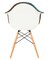 LeisureMod Willow Multi-Colored Patchwork Fabric Eiffel Accent Chair - Multi-Color